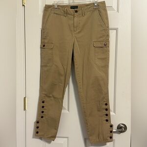 Lauren Jeans Co. Ralph Lauren Women’s Khaki Cargo Pants – Size 8